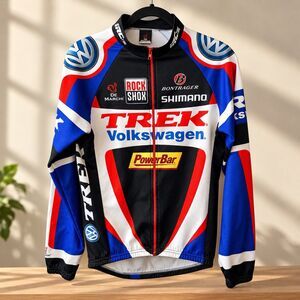 De Marchi Trek Volkswagen Cycling Jersey Mens M Long Sleeve MTB Made Italy